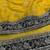 Yellow Color Jari,Sequins And Embroidery Vlevet Fabric Lace Work Silk Blend Saree