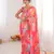 pink color chinon fabric digital print smart ethnic saree