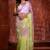 green woven organza sequins work all seasons sarees