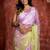 green woven organza sequins work all seasons sarees