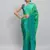 parrot green color ready to wear chinon fabric saree for stylish looks