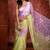 green woven organza sequins work all seasons sarees