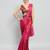 pink color ready to wear chinon fabric saree for stylish looks