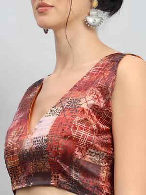 pink ready to wear chinon saree stylish looks 5