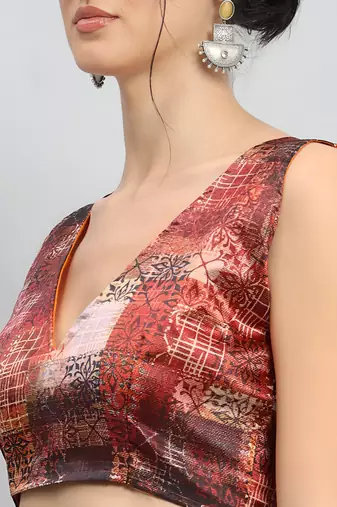 pink ready to wear chinon saree stylish looks