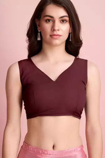 coffee ready to wear chinon saree stylish looks