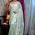 green woven tissue sequins work all seasons sarees