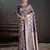 purple color silk blend blended fabric woven jacquard designer partywear saree