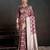 pink color silk blend blended fabric woven jacquard designer partywear saree