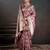 pink color silk blend blended fabric woven jacquard designer partywear saree