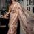 multicolor woven tissue sequins work all seasons sarees