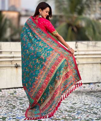 rama elegant viscose silk blend rich sophisticated saree 2