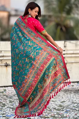 rama elegant viscose silk blend rich sophisticated saree