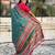 rama color elegant viscose silk blend fabric rich sophisticated saree