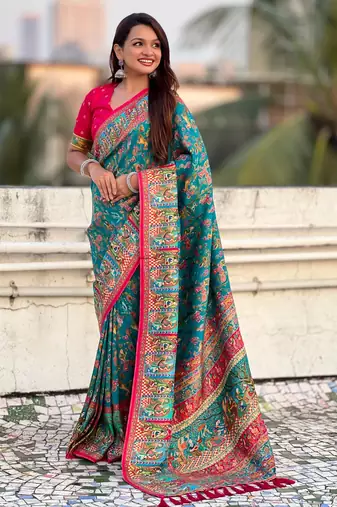 rama elegant viscose silk blend rich sophisticated saree