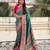 rama color elegant viscose silk blend fabric rich sophisticated saree