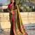 mahendi color elegant viscose silk blend fabric rich sophisticated saree