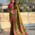 mahendi color elegant viscose silk blend fabric rich sophisticated saree