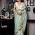 green woven tissue sequins work all seasons sarees