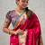 pink color soft silk blend fabric woven meenakari designer ethnic partywear saree