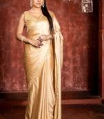 gold woven georgette stone work all seasons sarees