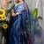 blue woven organza stone work all seasons sarees