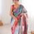 multy color girlie chinon fabric designer digital printed ceremonial saree
