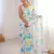 white color girlie chinon fabric designer digital printed ceremonial saree