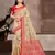 beige color cotton silk blend fabric woven meenakari designer partywear saree