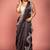 grey woven organza sequins work all seasons sarees