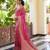 pink color beautiful woven designer partywear ethnic saree