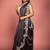 grey woven organza sequins work all seasons sarees