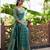 teal color beautiful woven designer partywear ethnic saree