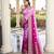 purple color georgette fabric heavy wevon designer work  graceful saree