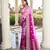 purple color georgette fabric heavy wevon designer work  graceful saree