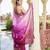 purple color georgette fabric heavy wevon designer work  graceful saree