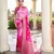 pink color georgette fabric heavy wevon designer work  graceful saree