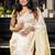 white woven glass tissue sequins work all seasons sarees