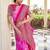 pink color georgette fabric heavy wevon designer work  graceful saree