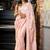 pink woven organza sequins work all seasons sarees