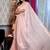 pink woven organza sequins work all seasons sarees