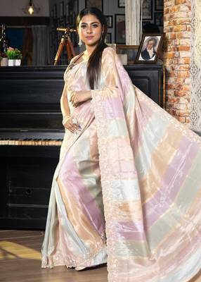 multicolor woven tissue zari work all seasons sarees 2