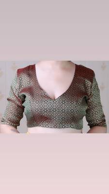 pink soft silk blend woven zari ethnic partywear saree 5