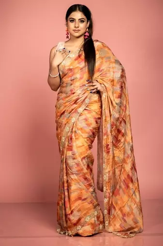 multicolor woven faux silk blend blend zari work all seasons sarees