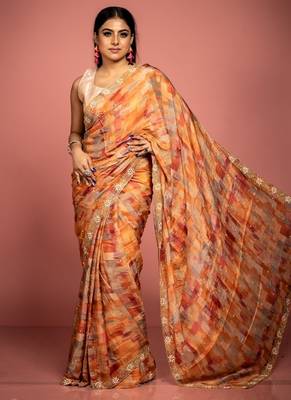 multicolor woven faux silk blend blend zari work all seasons sarees 3