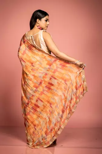 multicolor woven faux silk blend blend zari work all seasons sarees