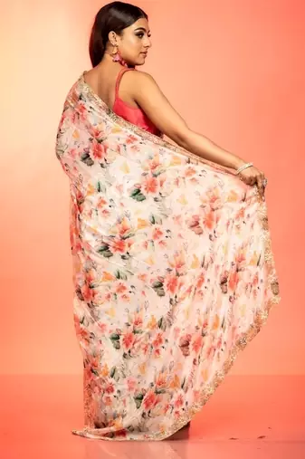 white woven faux silk blend blend zari work all seasons sarees