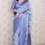 grey color beautiful partywear ethnic saree