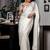 white woven satin sequins work all seasons sarees