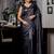 grey woven satin stone work all seasons sarees